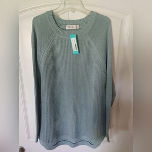 Rowca Cotton Blend Crew Neck Sweater